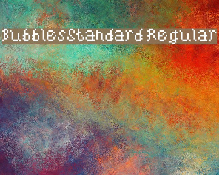 BubblesStandard Regular Font examples