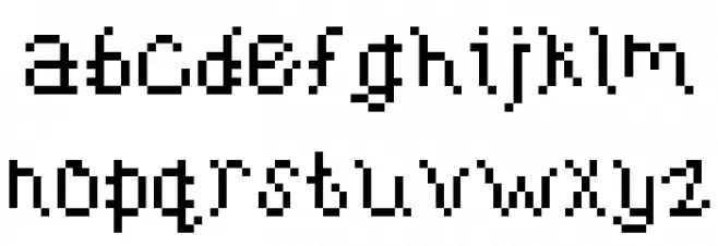 BubblesStandard Regular Font Litere mici