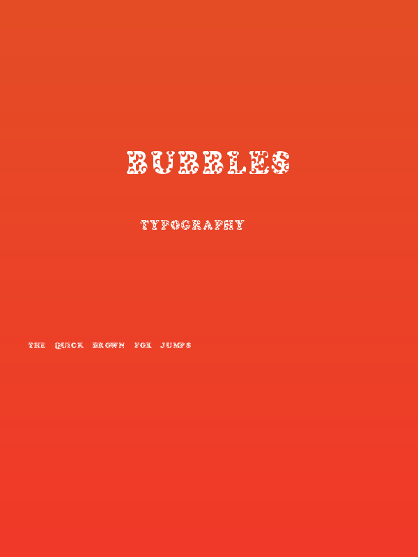 Bubbles Poster