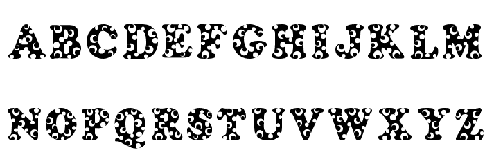 Bubbles Font LOWERCASE