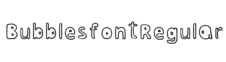 Bubblesfont Regular फ़ॉन्ट