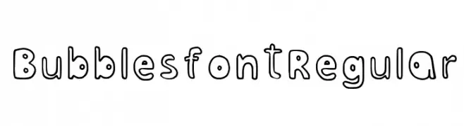 Bubblesfont Regular  Free Fonts Download