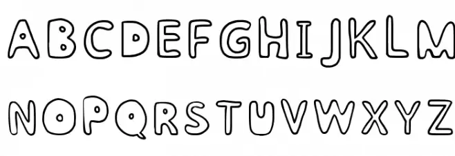 Bubblesfont Regular 字体 大写