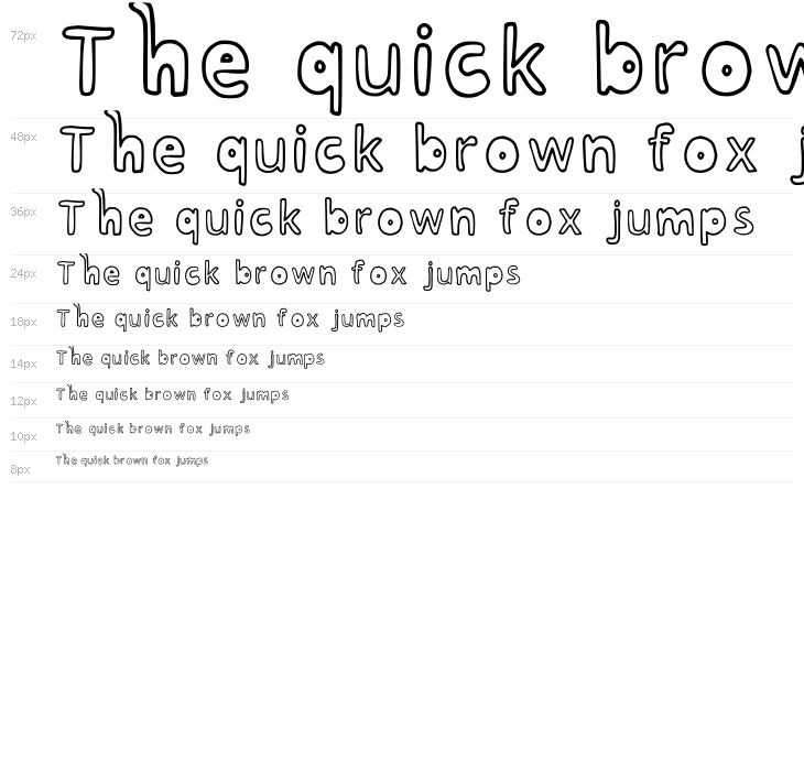 Bubblesfont Regular Waterfall