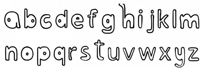 Bubblesfont Regular 字体 小写