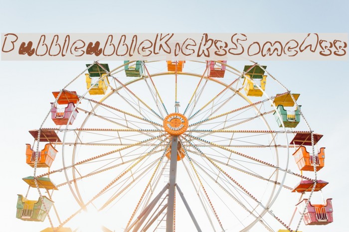 BubbleubbleKicksSomeAss Font examples