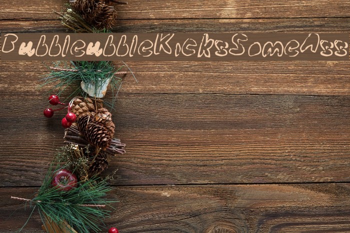 BubbleubbleKicksSomeAss Font examples