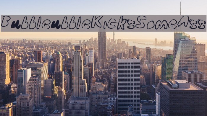 BubbleubbleKicksSomeAss Font examples
