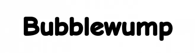 Bubblewump  baixar fontes gratis