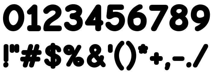 Bubblewump Font OTHER CHARS