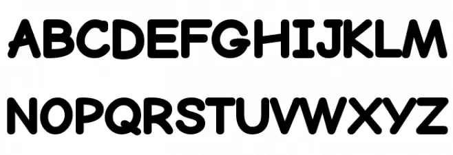 Bubblewump Font Litere mari
