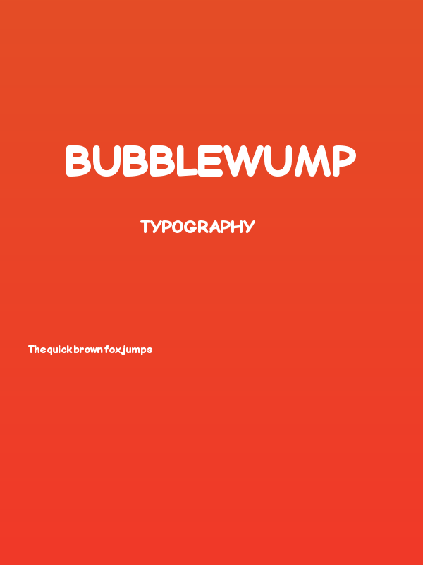 Bubblewump Poster