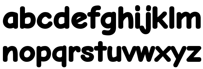 Bubblewump Font LOWERCASE