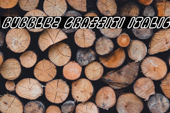 Bubblez Graffiti Italic Example 1