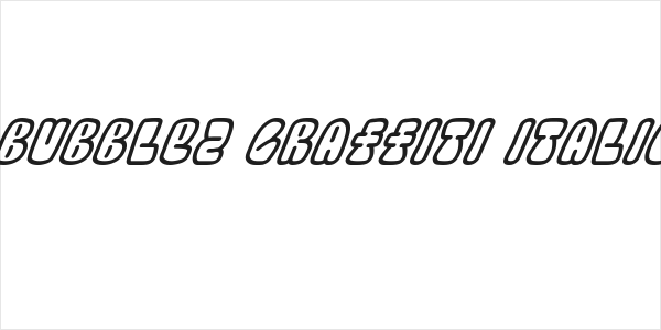 Bubblez Graffiti Italic Logo