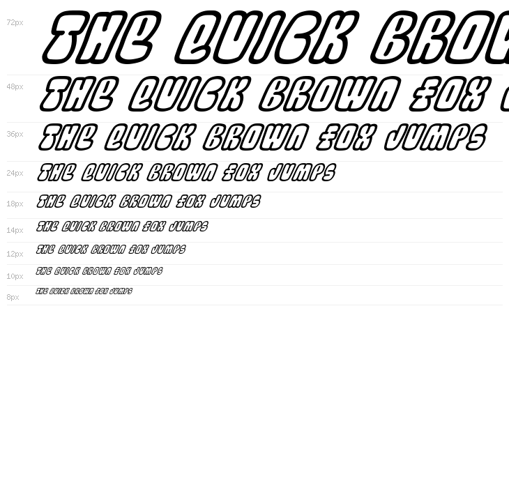 Bubblez Graffiti Italic Waterfall