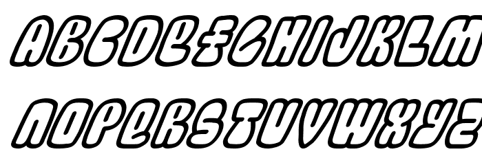 Bubblez Graffiti Italic 字体 小写