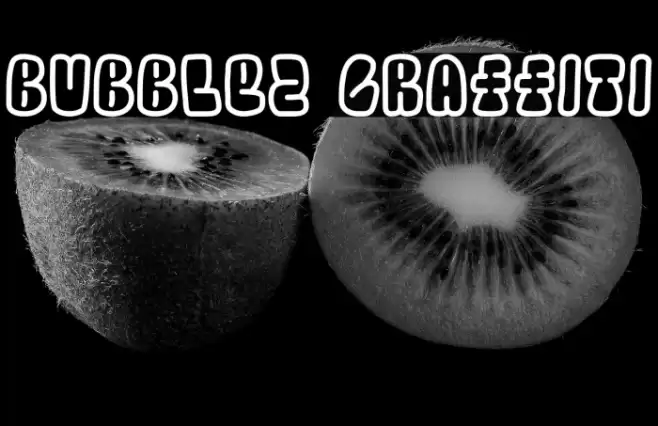Bubblez Graffiti Font examples