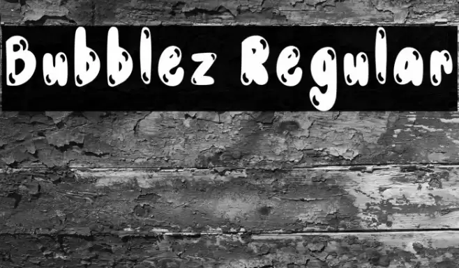 Bubblez Regular Font examples