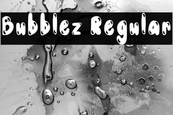 Bubblez Regular Font examples