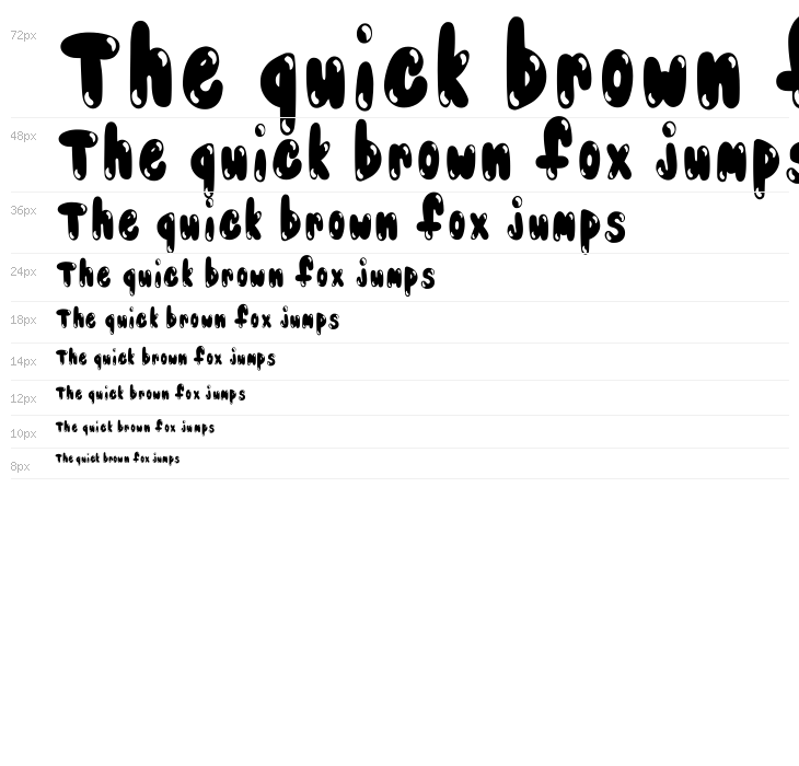 Bubblez Regular Waterfall