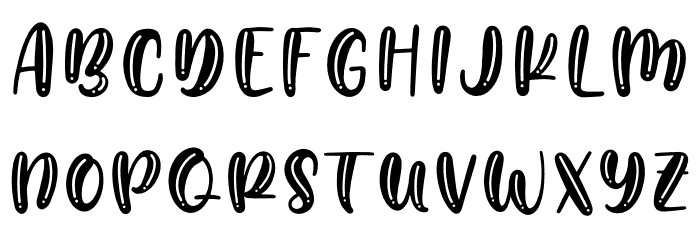 Bubblez Font LOWERCASE