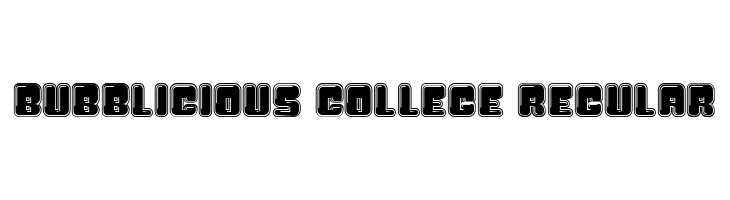 Bubblicious College Regular  Free Fonts Download