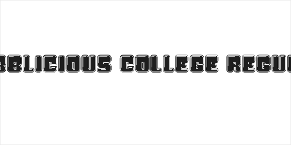 Bubblicious College Regular Logo