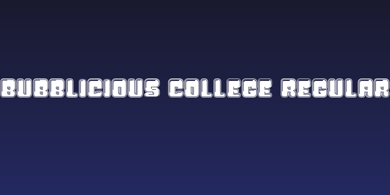 Bubblicious College Regular Social Header