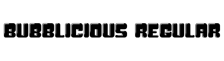 Bubblicious Regular  Скачать бесплатные шрифты
