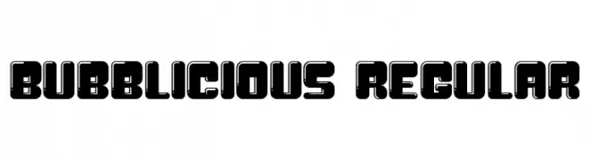 Bubblicious Regular  les polices de caractères gratuit tlcharger