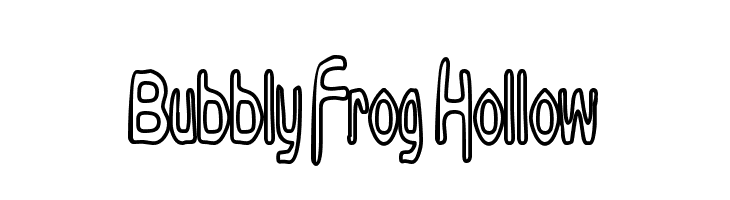 Bubbly Frog Hollow  Free Fonts Download
