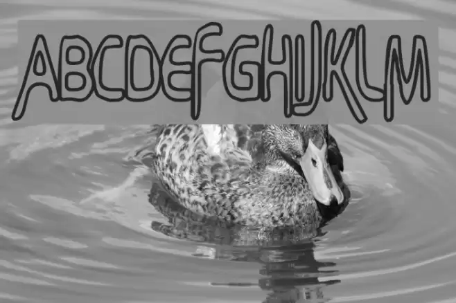 Bubbly Frog Hollow Font examples