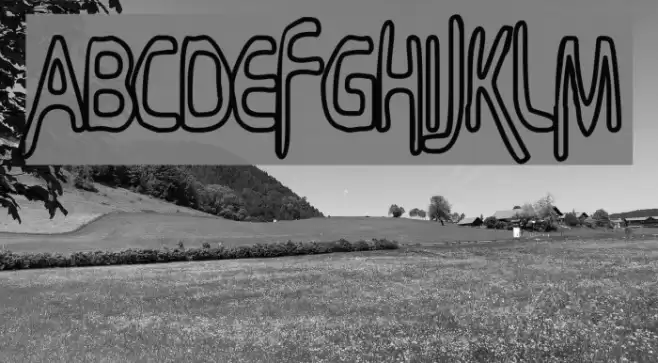 Bubbly Frog Hollow Font examples