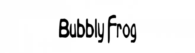 Bubbly Frog  font caratteri gratis