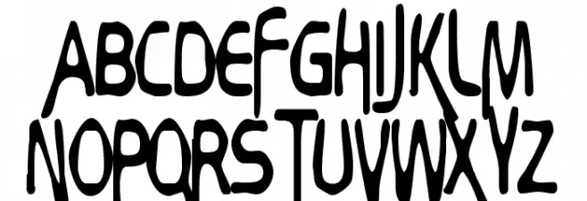 Bubbly Frog Schriftart Groß
