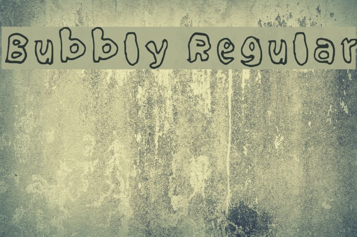 Bubbly Regular Font examples