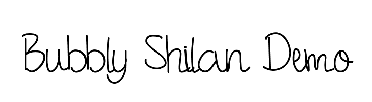 Bubbly Shilan Demo  नि: शुल्क फ़ॉन्ट्स डाउनलोड