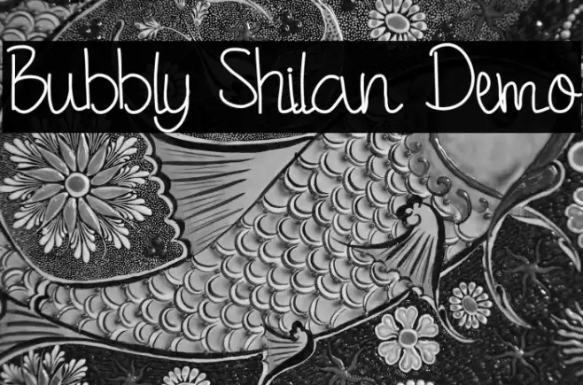 Bubbly Shilan Demo Font examples