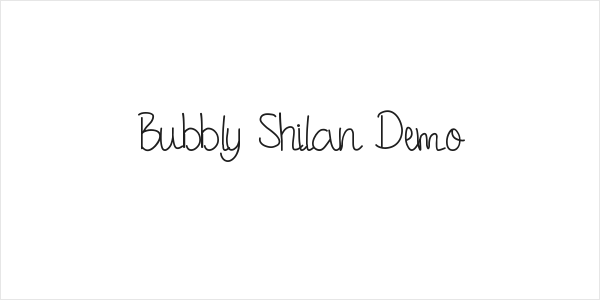 Bubbly Shilan Demo Logo