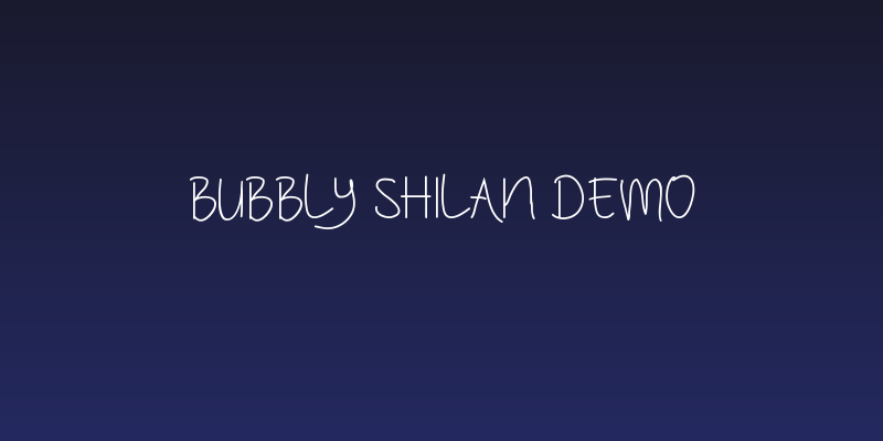 Bubbly Shilan Demo Social Header