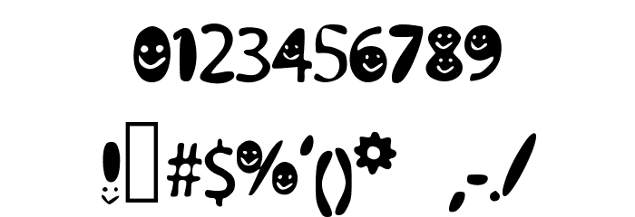 BubblySmiles Font OTHER CHARS