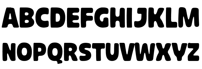 Bublah Personal Use Regular Font UPPERCASE