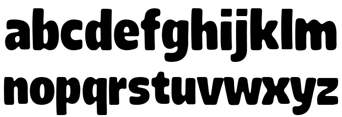 Bublah Personal Use Regular Font LOWERCASE