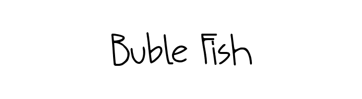 Buble Fish Шрифта