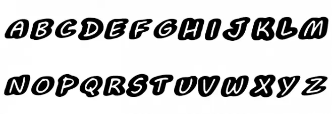 BubleMuble Шрифта ВЕРХНИЙ