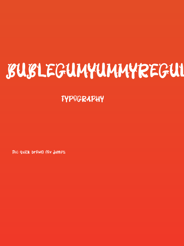 BublegumYummyRegular Poster
