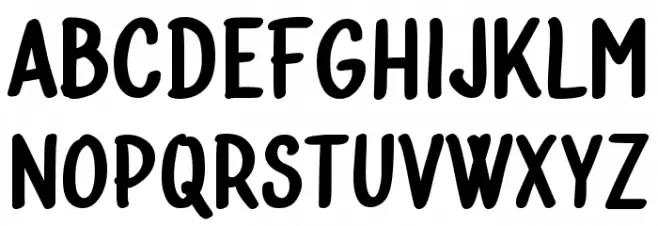 Bublina the Dog Black خط أحرف صغيرة