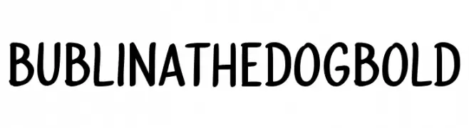 Bublina the Dog Bold  Descarca Fonturi Gratis