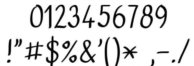 Bublina the Dog Font OTHER CHARS